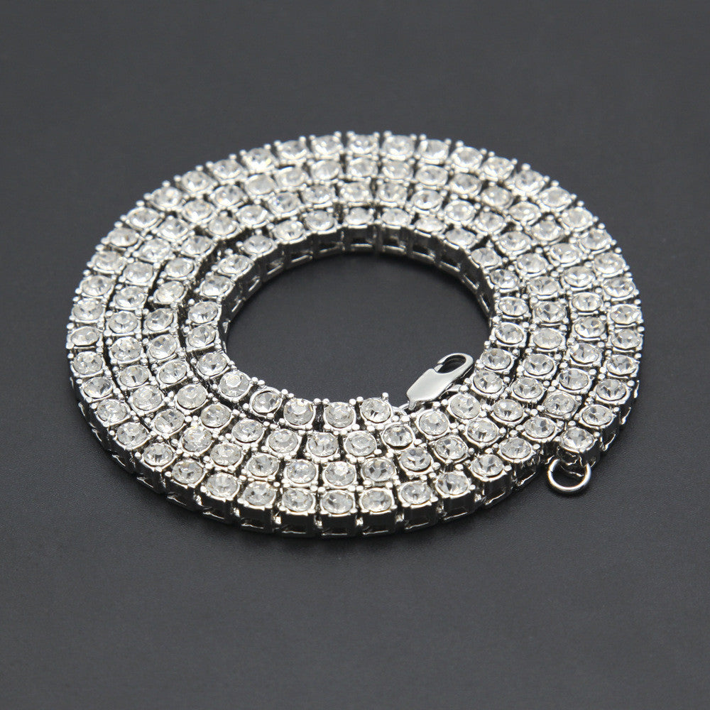 Hip Hop Men Bracelet Series Rhinestone Bracelet Chain Bling Crystal Bracelet - mens-accessorie