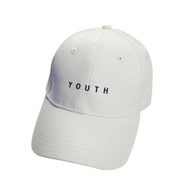 YOUTH Printed Embroidery Cotton Baseball Cap Boys Girls Snapback Hip Hop Flat Hat - mens-accessorie